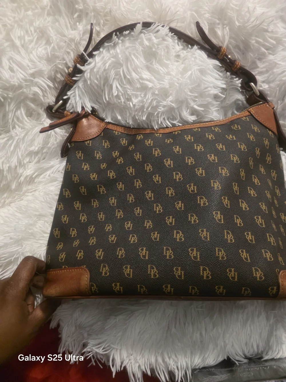 Dooney & Bourke Brown Small Hobo Bag